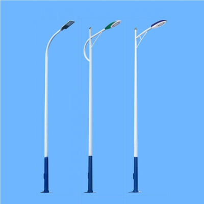 Tubular Swaged Tapered Street Light Pole 6-18m Galvanized Steel Special Design