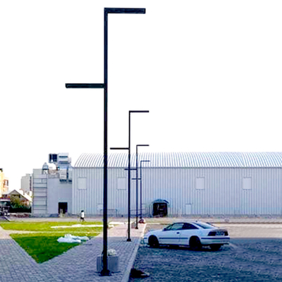 Tubular Swaged Tapered Street Light Pole 6-18m Galvanized Steel Special Design