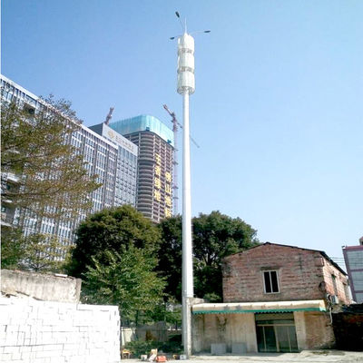 15m 3 Platform Steel Tubular Pole CDMA Galvanized Steel Towers